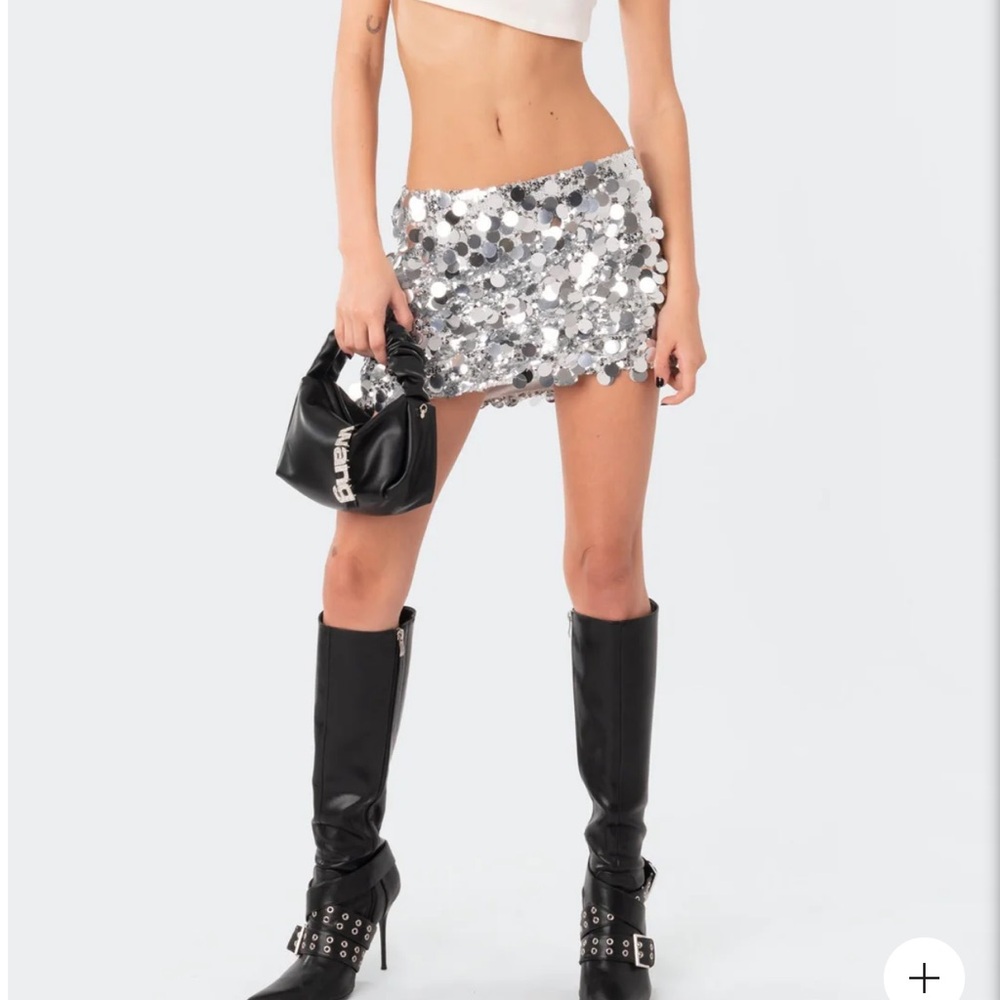 Sequin mini skirt